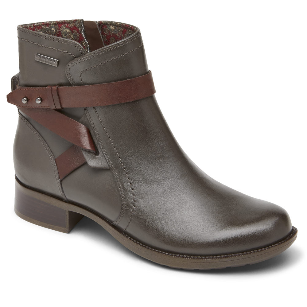 Rockport Støvler Dame Grå - Copley Waterproof Strap - WYTC23817